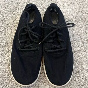 Allbirds Black Sneakers Soft Fabric Low-Top